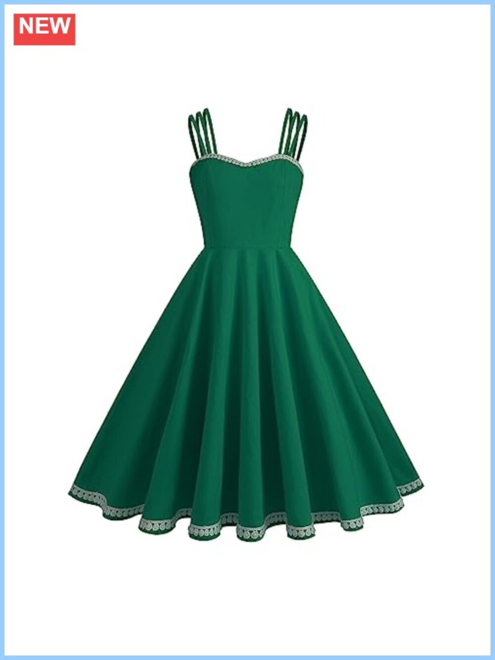 Vintage 1950s Cocktail Swing Dress Sweetheart Neckline